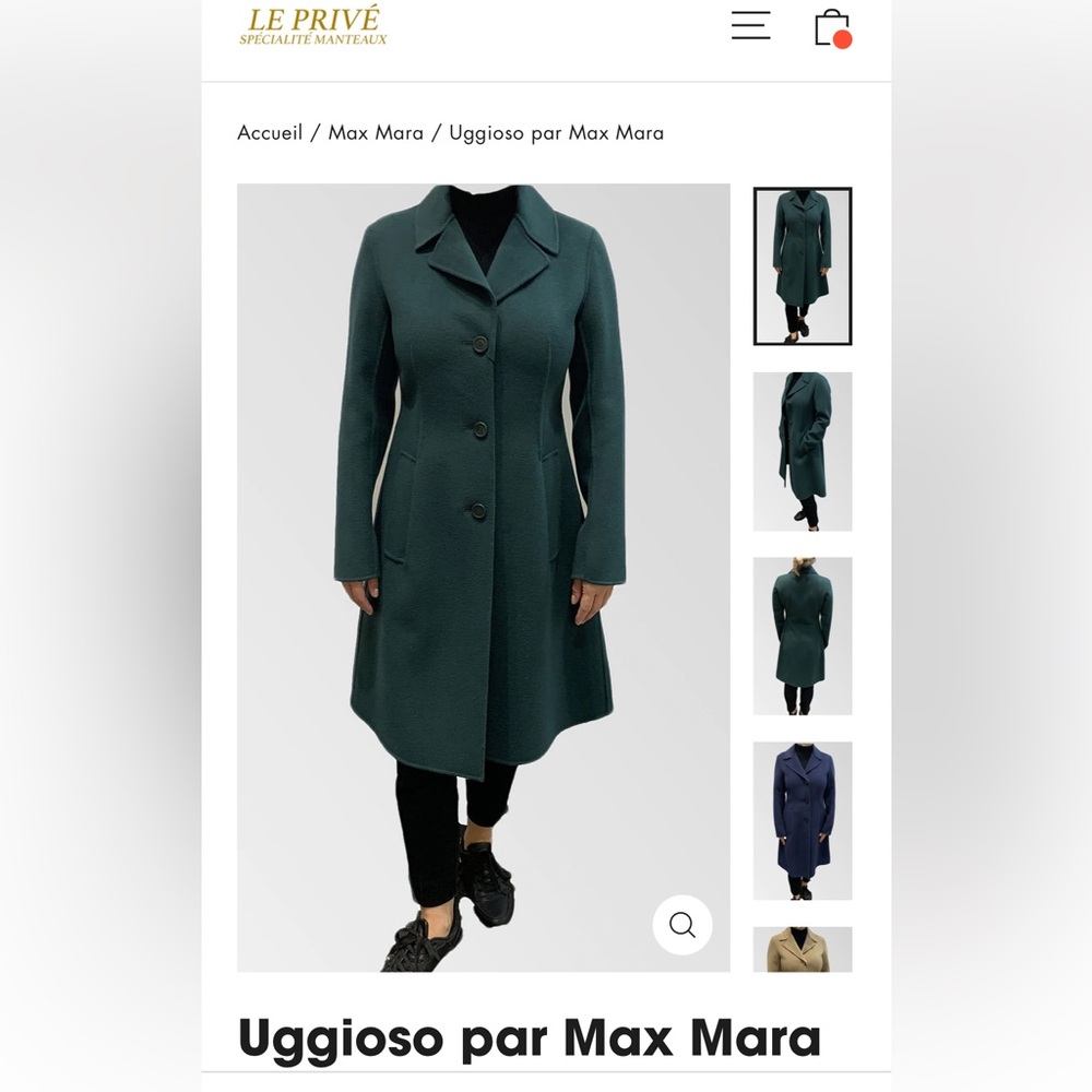 MaxMara Green wool coat